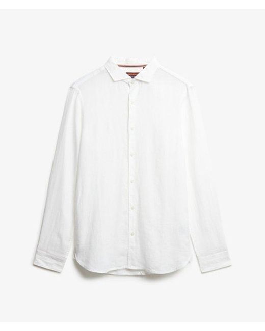 Superdry White & Co Vacation Long Sleeved Linen Shirt for men