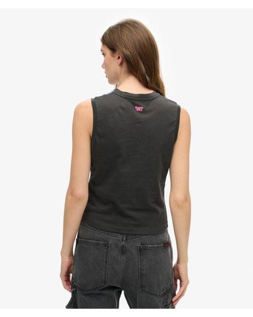 Superdry Blue & Co Sub Print Vest Top