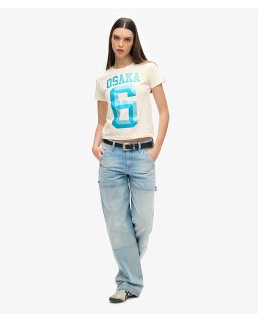 Superdry Blue & Co Osaka 6 Embellished 90s T-shirt