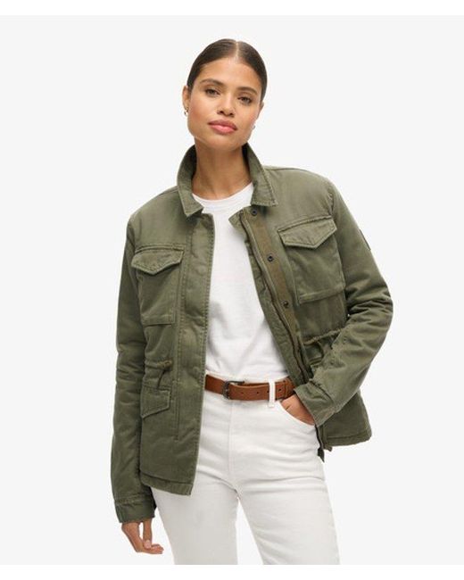 Superdry Green Military M65 Lined Jacket