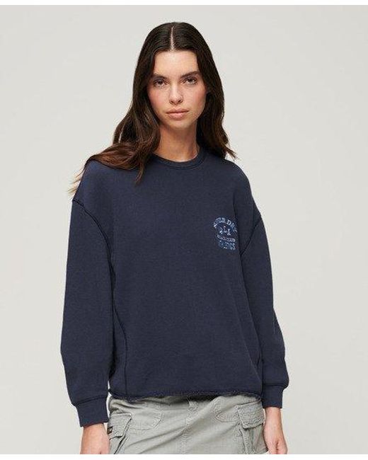 Superdry Athletic Essentials Sweatshirt in het Blue