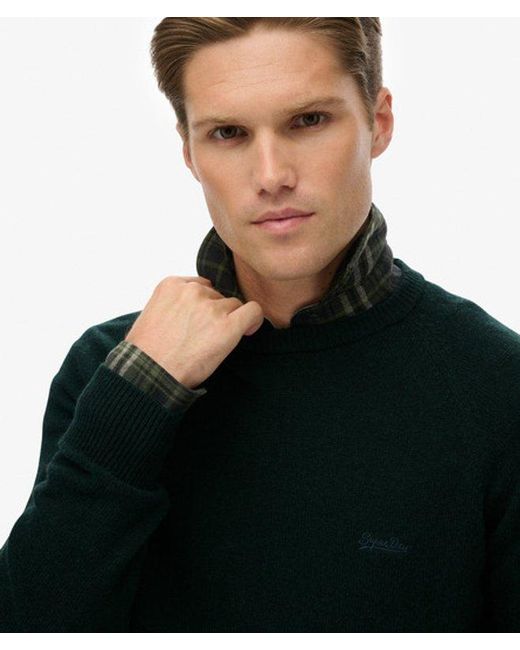 Superdry Black & Co Wool Blend Jumper for men