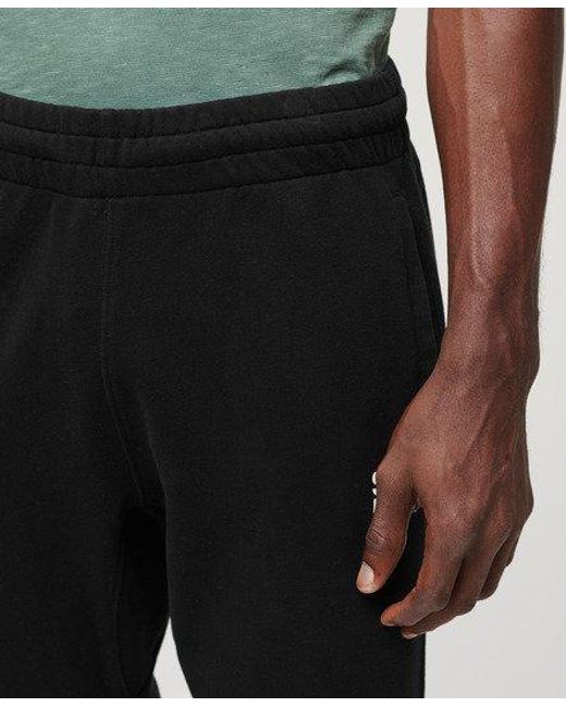 Superdry Black Sportswear Logo Tapered joggers for men