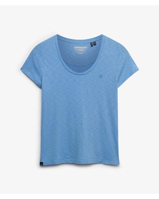 Superdry Blue & Co Studios Scoop Neck T-shirt