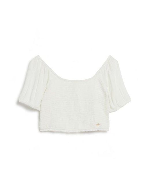 Superdry White & Co Smocked Woven Top