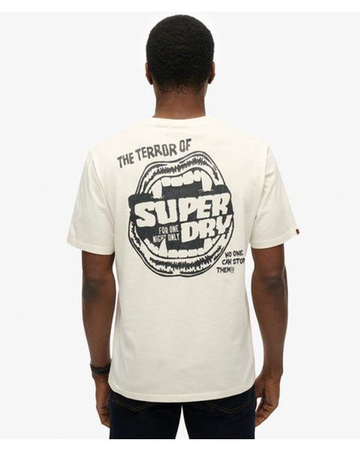 Superdry White & Co B-movie Graphic Loose T-shirt for men