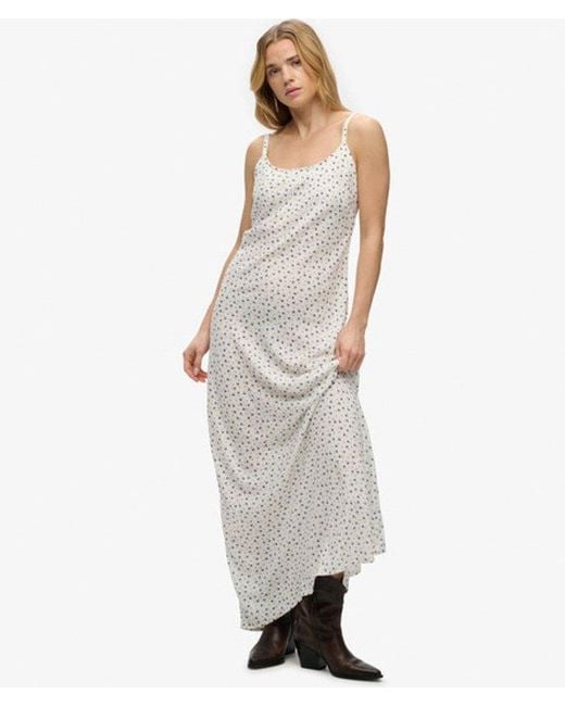 Superdry White & Co Printed Cami Maxi Dress