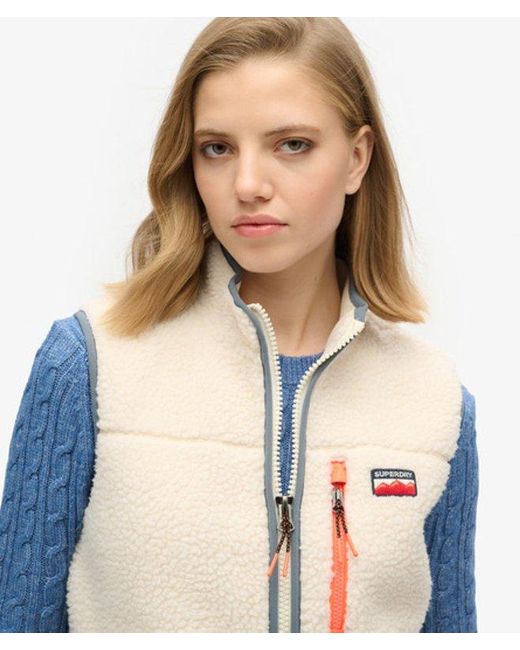 Superdry Blue & Co Slim Fit Outdoor Fleece Gilet