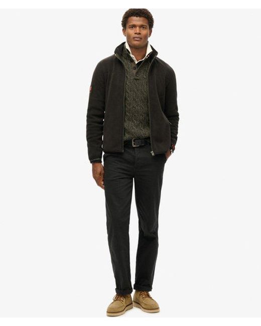 Superdry Black & Co Active Full Zip Fleece for men