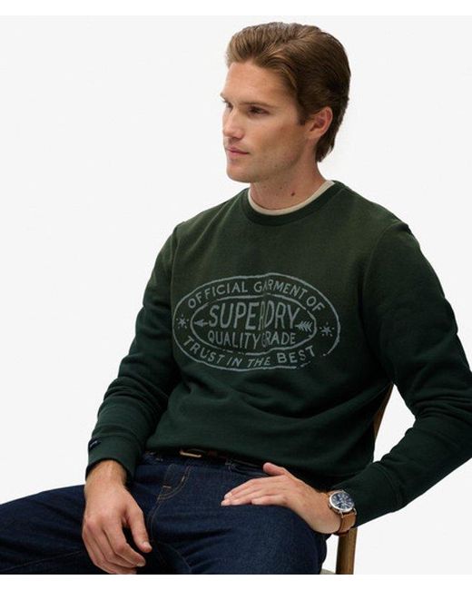 Superdry Green & Co Lo-fi Outdoors Relaxed Sweatshirt for men