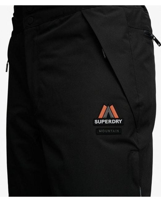 Superdry Black Slim Ski Pants for men