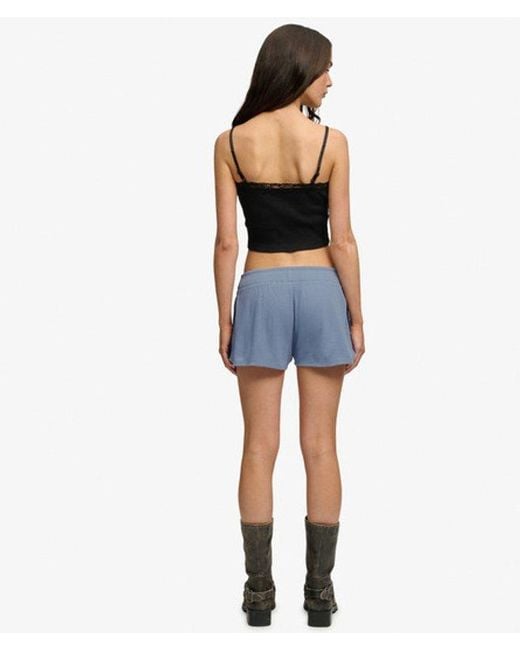 Superdry Blue & Co Athletic Essentials Waffle Retro Shorts