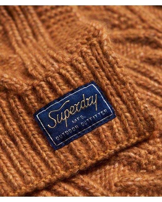 Superdry Yellow & Co Cable Lux Scarf