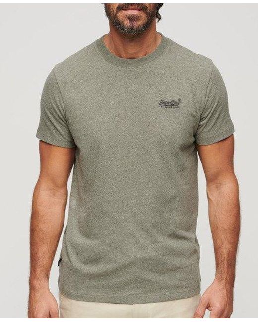 Superdry Green Organic Cotton Essential Logo T-shirt for men