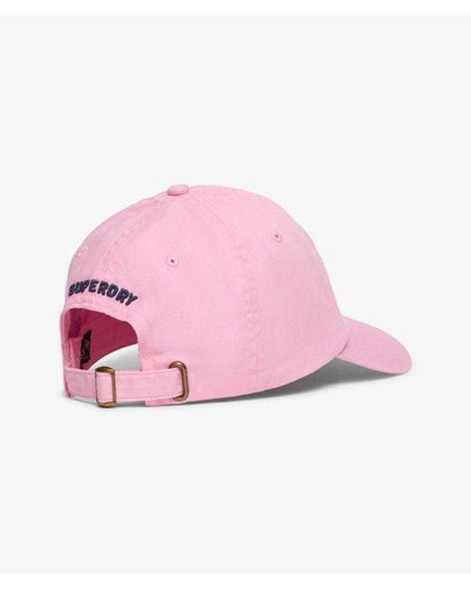 Femme Casquette De Base-Ball Brodée Sd Taille: 1Taille Superdry en coloris Pink