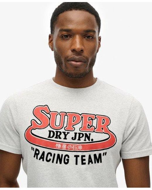 Superdry White Reworked Classic Graphic T-shirt for men