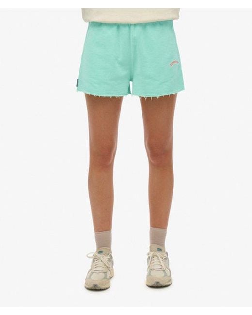 Superdry Green & Co Essential Logo Garment Dye Shorts