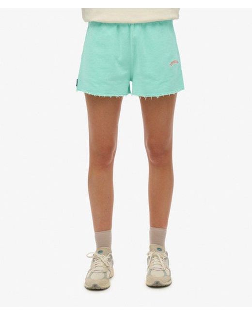 Superdry Green & Co Essential Logo Garment Dye Shorts