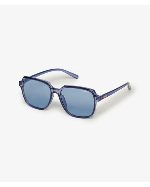 Superdry Oversized Vierkante Zonnebril in het Blue