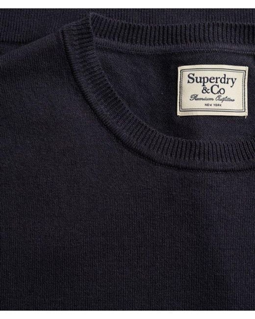 Superdry Black & Co Premium Knitted T-shirt for men