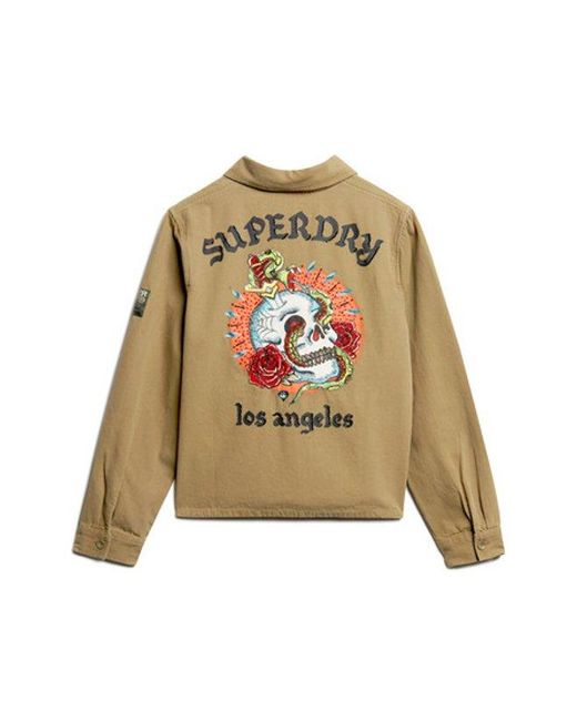 Superdry Natural & Co Embellished Military Jacket