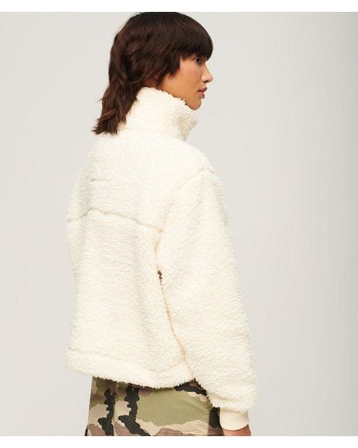 Superdry Natural & Co Super Soft Zip Half Zip Jumper