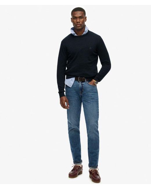 Superdry Blue & Co Essentials Cotton Jumper for men