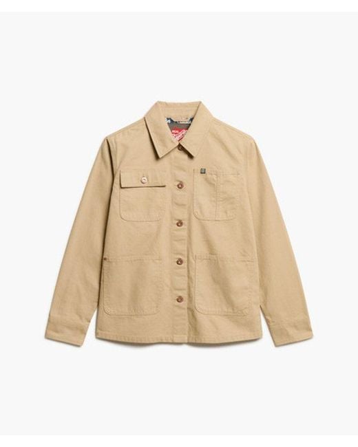 Superdry Natural Embroidered Chore Jacket