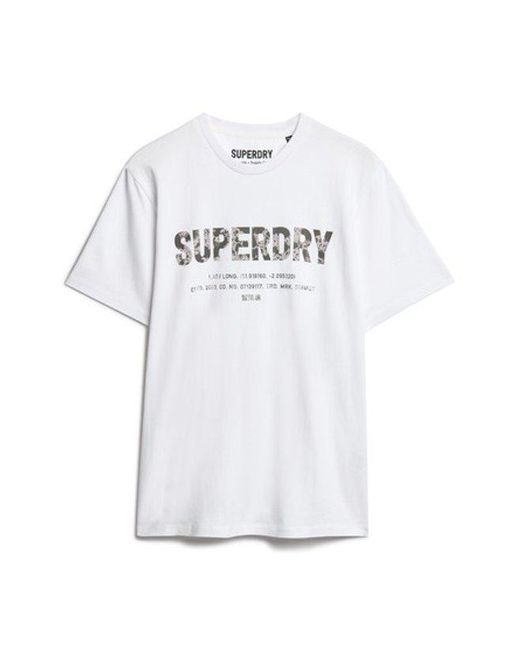 Superdry White & Co Utility Sport Logo Loose T-shirt for men