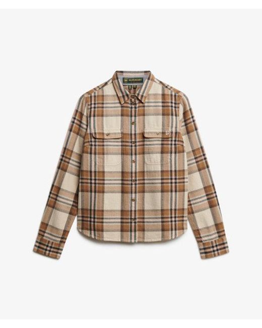 Superdry Brown & Co Lumberjack Check Flannel Shirt