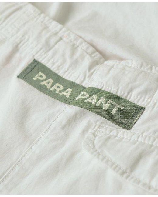Superdry White baggy Parachute Pants