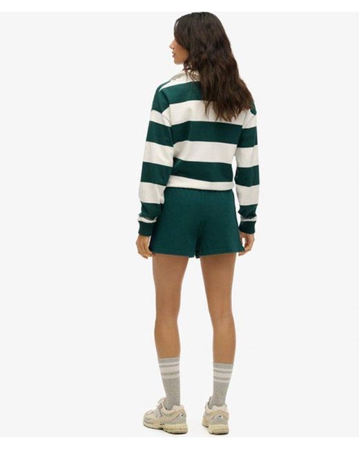 Superdry Green & Co Athletic Essentials Graphic Shorts