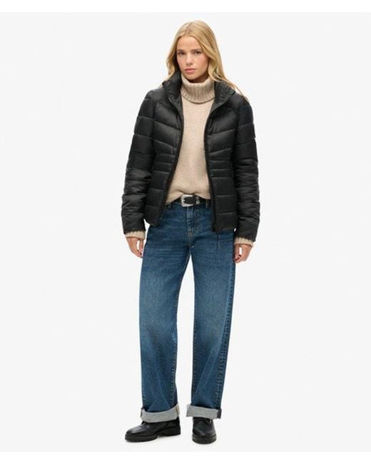 Superdry Black & Co Fuji Quilted Padded Jacket