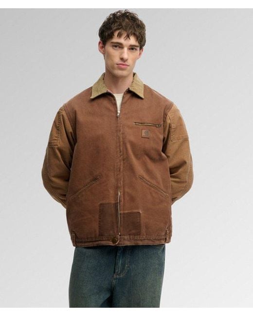 Superdry Brown & Co Carhartt Reworked Collared Jacket for men
