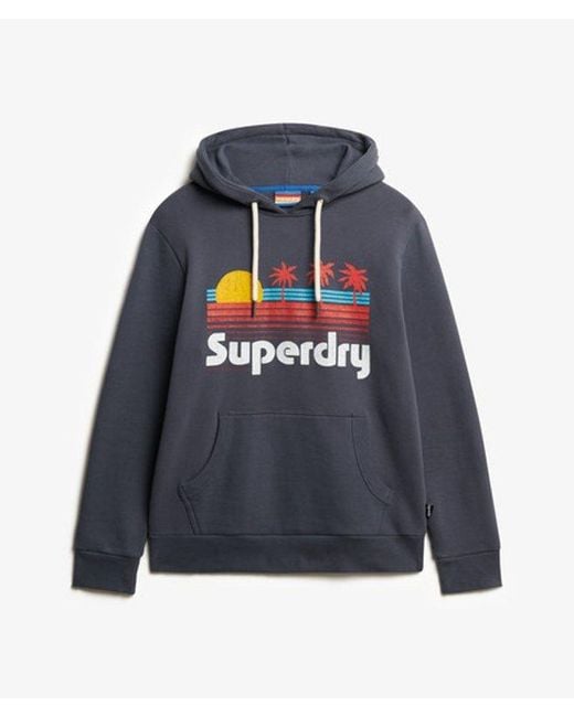 Superdry Blue Great Outdoors Hoodie for men