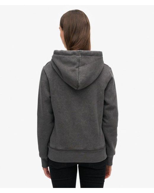 Superdry Gray & Co Embellished Punk Graphic Hoodie