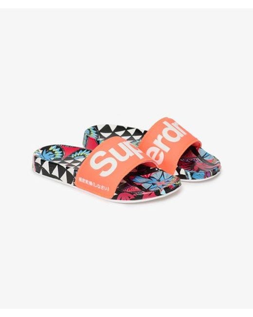 Superdry Orange & Co Beach Sliders