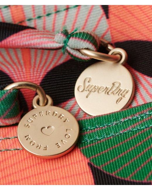 Bas de bikini classique imprimé Superdry en coloris Orange