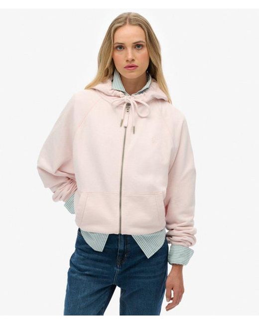 Superdry Natural & Co Studios Relaxed Zip Hoodie