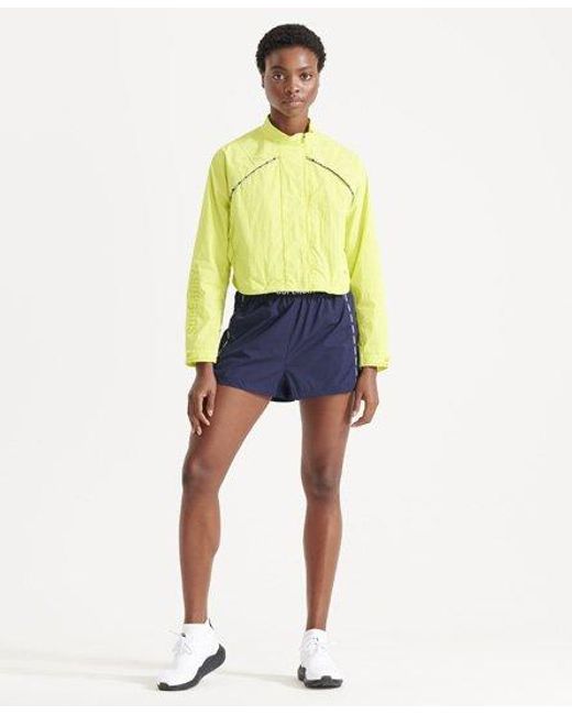 Superdry Blue Sport Run Double Layer Shorts Rich