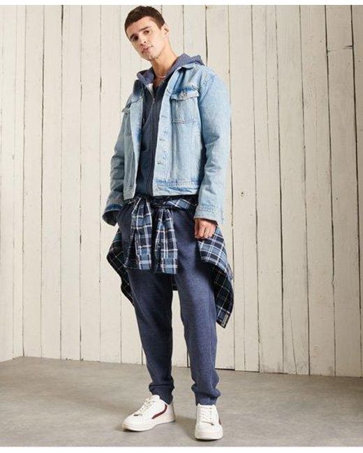 Superdry Blue Label Classic Loopback Joggers Marl for men