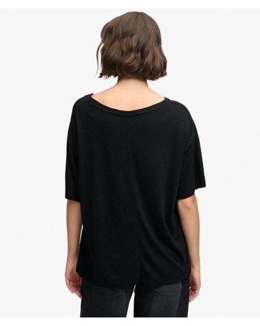 Superdry Black & Co Studios Dropped Shoulder T-shirt