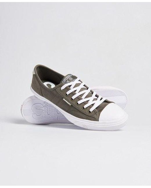Superdry Canvas Low Pro Classic Sneakers in Green - Lyst