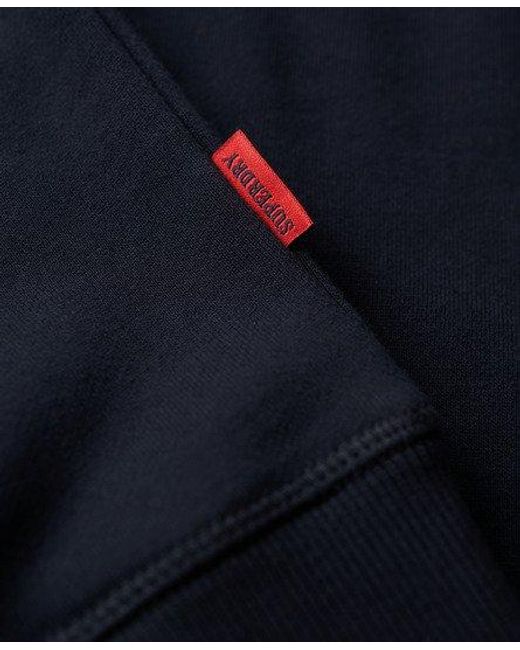 Superdry Essential Logo Sweatshirt Met Ronde Hals in het Blue voor heren