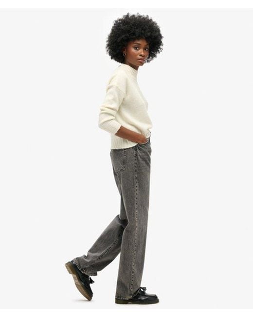 Superdry White & Co Cotton Wide Leg Jeans