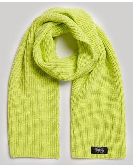 Superdry Green Classic Knit Scarf