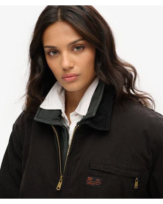 Superdry Black & Co Oversized Surplus Barn Jacket