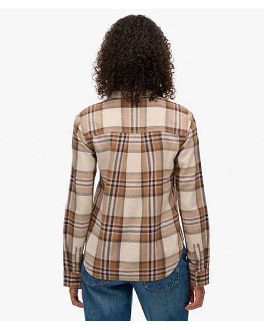 Superdry Brown & Co Lumberjack Check Flannel Shirt