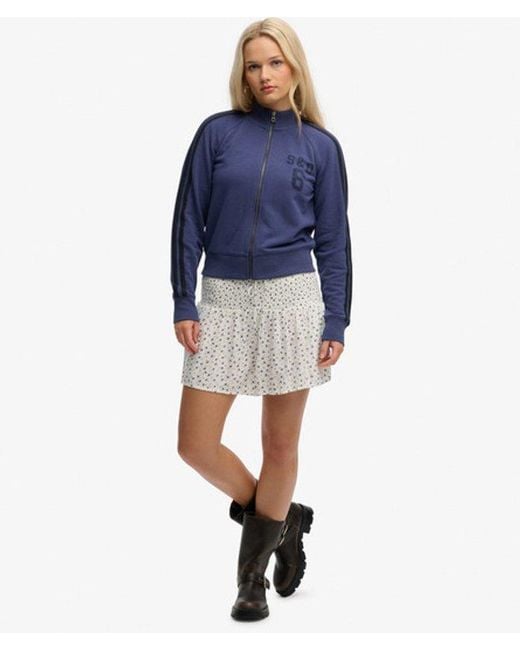 Superdry Blue & Co Athletic Essentials Zip Through Track Top