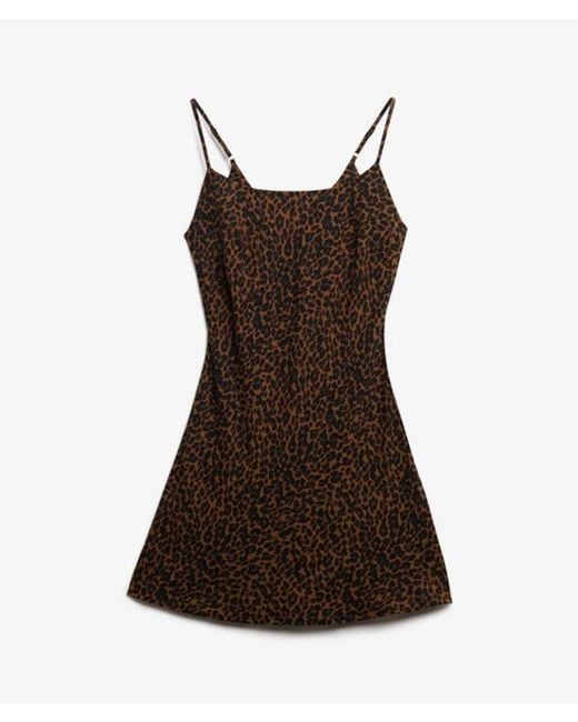 Superdry Black & Co Bias Cut Mini Slip Dress